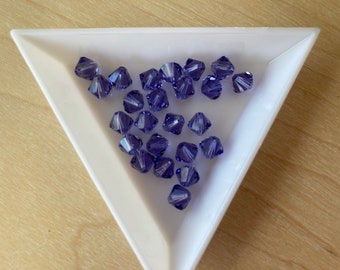 Swarovski 6mm Bicone, Tanzanite, Package of 24, Article 5328 - Etsy