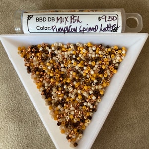 Delica 11/0, DBMIXPSL, Pumpkin Spiced Latte Mix, Delica Mix by Miyuki
