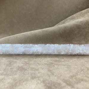 Twist Bugle Bead, 6mm / Size #2, TW206-250, Crystal AB by Miyuki