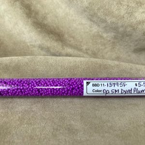 11-1379SF, Opaque Semi Matte Dyed Plum / Frosted Opaque Dark Orchid Purple, 11/0 Seed Bead by Miyuki
