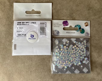 Bicono Preciosa 4 mm, Cristallo AB2x, #144