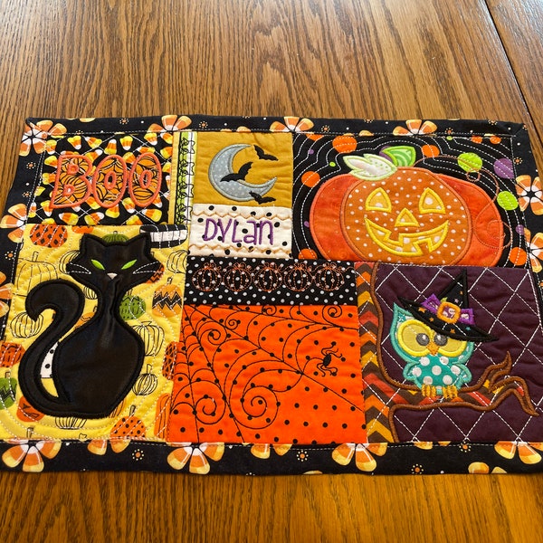 Halloween Placemat Etsy