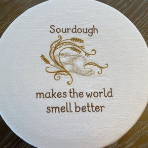 Funda de tela reutilizable para cuencos: para levar pan de masa madre, 100 % algodón