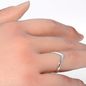 925, Sterling Silver wishbone ring