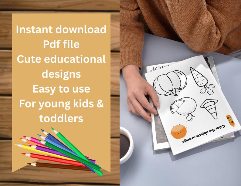 Color Recognition Coloring Pages for Kids: Preschool Learning ...