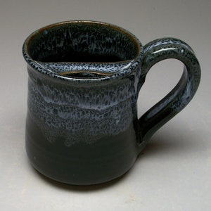 Right handed onyx glazed mustache mug