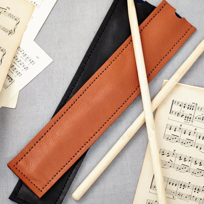 Personalized Drumstick Storage Bag, Leather Drumstick Leather Case, Jazz Drumstick Storage Bag, Practice Drum Accessories, Drum Leather Case