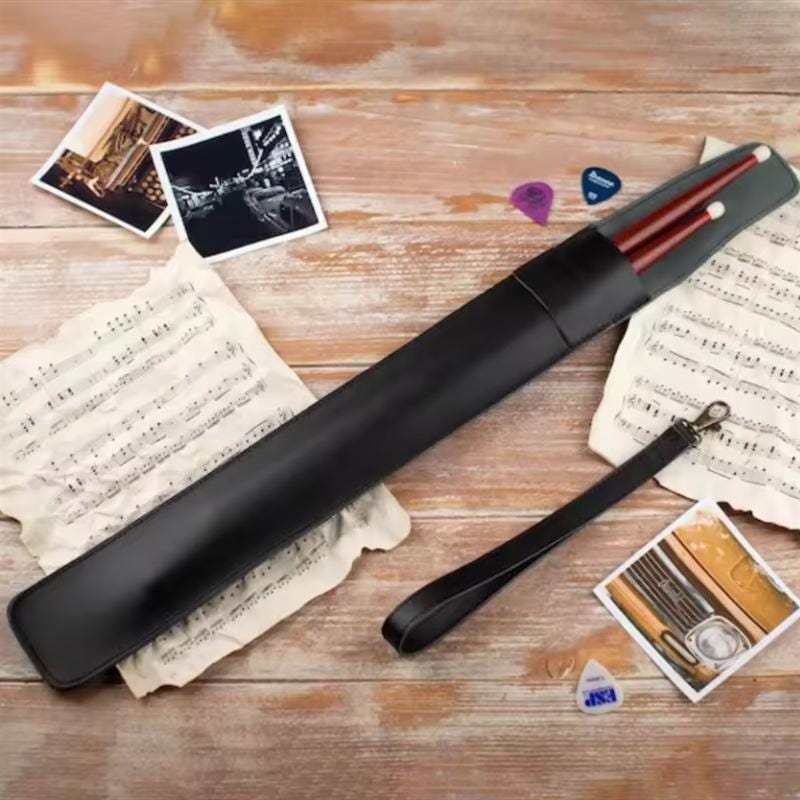 Personalized Drumstick Storage Bag, Leather Drumstick Leather Case, Jazz Drumstick Storage Bag, Practice Drum Accessories, Drum Leather Case