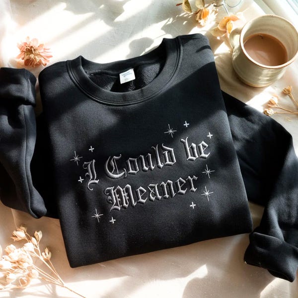 Embroidered Sarcastic Sweatshirt, Funny Quote Crewneck, Sarcasm Humor Shirt