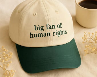 Embroidered Human Rights Hat, Equality Social Justice Protest, Activist Trucker Hat