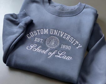 Sudadera universitaria personalizada bordada, sudadera universitaria personalizada, regalo de graduación
