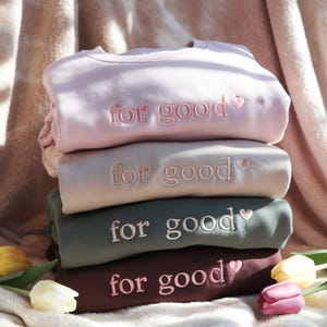 Embroidered For Good Wicked Sweatshirt, Aesthetic Changed For Good Sweatshirt, Wizard Of Oz Tee, Changed For Good, Wicked Defy Gravity Shirt