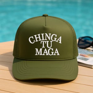 Chinga Tu Maga Trucker Hat, Protest Dad Hat, Anti-Hate Statement Cap, Bold Political Streetwear, Cotton Washed Hat, Protest Hat, Dad Hat