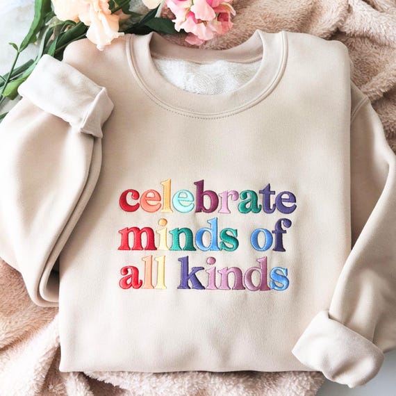 Embroidered Autism Awareness Sweatshirt: Celebrate Minds of All Kinds