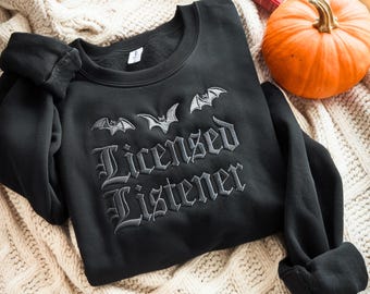 Licensed Listener Embroidered Sweatshirt, Counselor Gift