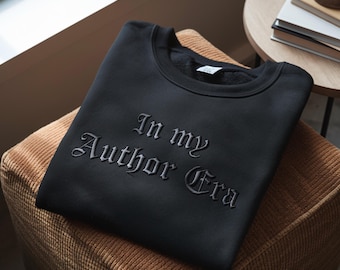In My Author Era Embroidered Shirt, Book Writer Gift