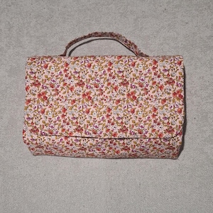 Trousse de voyage, dépliable. Cousu main.