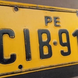 Matrícula vintage de Perú de la década de 1975 al 95: CIB-911