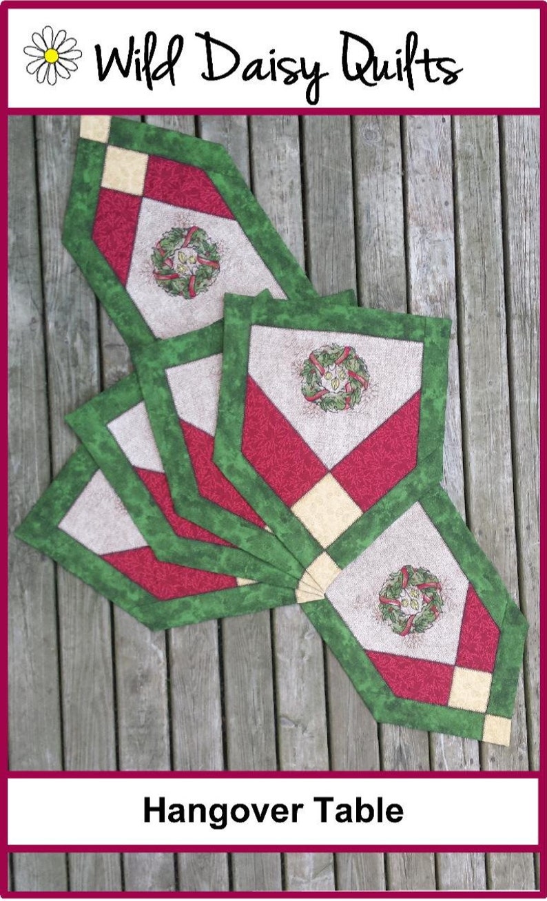 Hangover Place Mats & Table Runner Pattern PDF Etsy