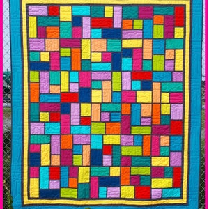 Jelly Beans PDF Quilt Pattern, Multi sized, Perfect for Fat Quarters - Instant Download