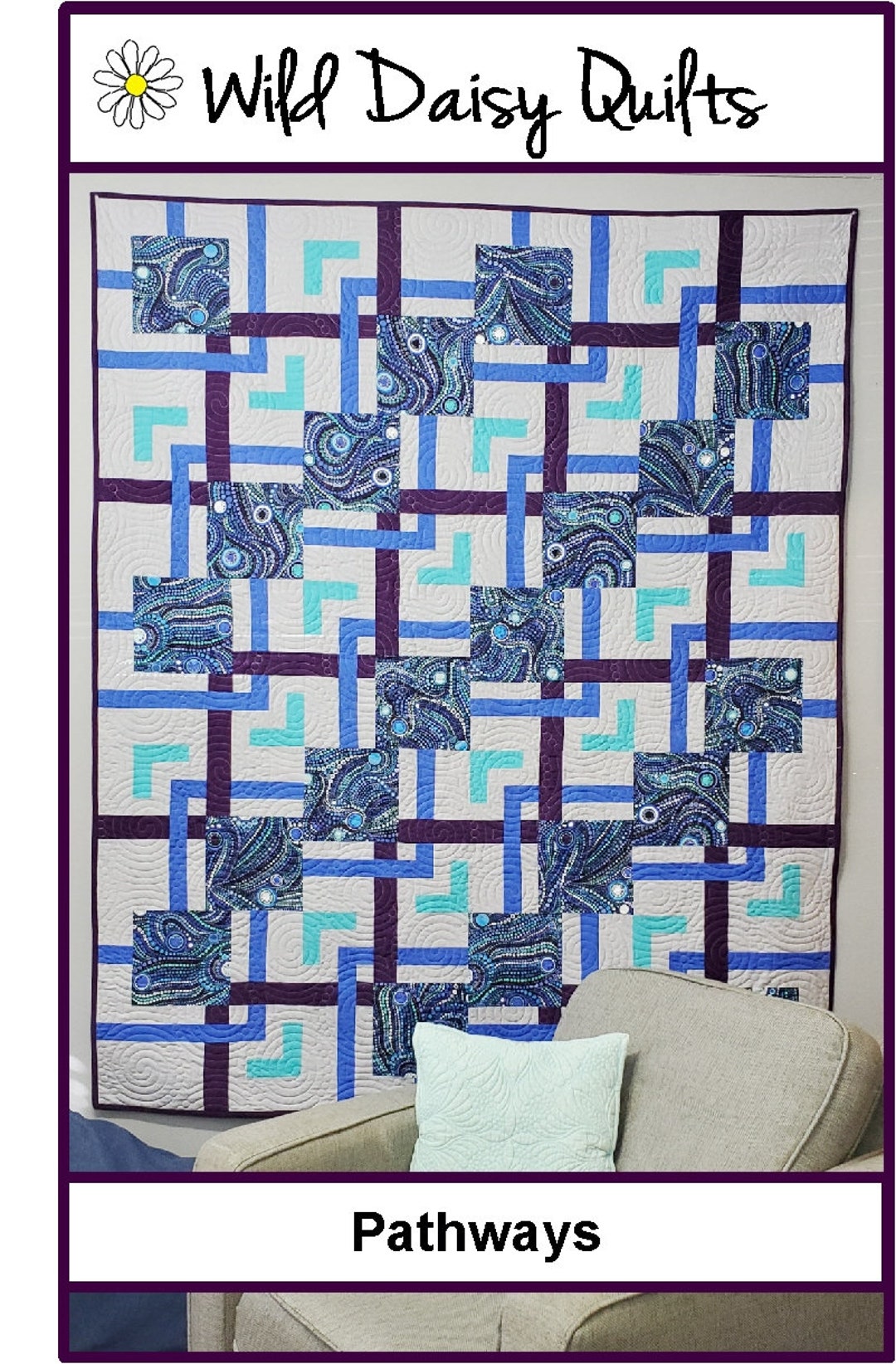 Pathways Quilt Pattern PDF Multi Sized Instant Download Etsy