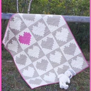 Baby Love PDF Quilt Pattern -Two sizes - Instant Download