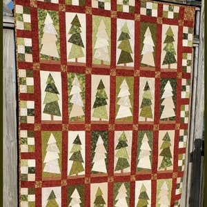 Forest of Trees Quilt PDF Fat Quarter Quilt, Wall Hanging, Instant ...