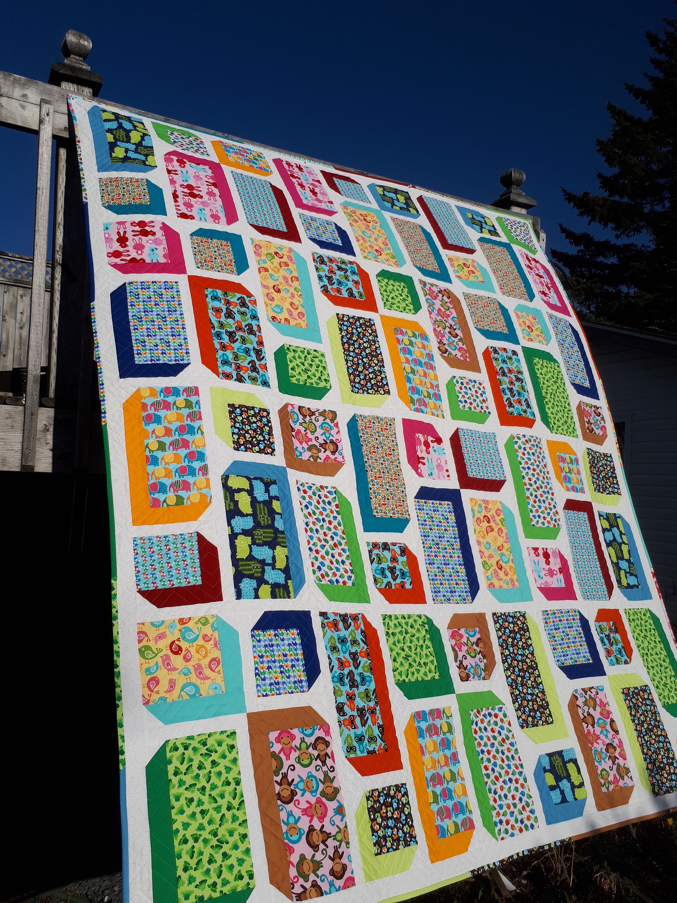 Favorite Fat Quarters PDF Quilt Pattern 4 Sizes Beginner Instant