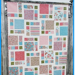 Nimble PDF Quilt Pattern, 2 sizes, great for fat quarters, beginners - Instant Download