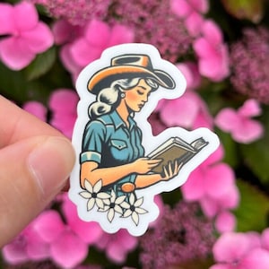 Adesivo Kindle / Lettura Cowgirl