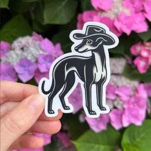 Cane da cowboy / adesivo in vinile impermeabile per laptop