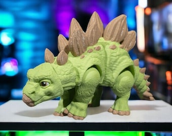 Articulated Stegosaurus Dinosaur 3d Printed - Multicolor Toy - Fidget - Kids Gift - Desk Decoration