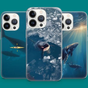 Funda para teléfono con diseño de animales marinos, tiburón, delfín y vida marina, para iPhone 16 Pro Max, 15 Plus, 14 Pro, 13, 12, 11, Samsung S25, S24 y Pixel 9