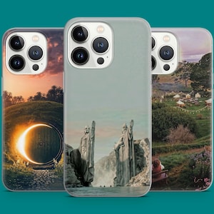 Epic Fantasy Journey Phone Case Mystical Door Statue Cozy Phone Cover for iPhone 16 15 14 13 12 11 XR Samsung S25 S24 S23 S22 Pixel 7 8 9