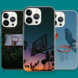 Urban Basketball Phone Case Street Court Hoops Cool Gift Phone Cover for iPhone 16 15 14 13 12 11 XR, Samsung S25 S24 S23 S22, Pixel 7 8 9