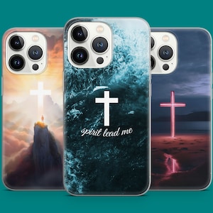Christian Cross Phone Case Religion Phone Cover fit for iPhone 15 Pro Max, 14 Plus, 13, 12, 11, 16, Samsung S24, S23, A54, A53, Pixel 8