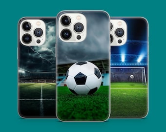 Football Stadium Phone Case Intense Match Scenes Soccer Phone Cover for iPhone 17 16 15 14 13 12 11 Samsung S26 S25 S24 S23 S22 S21 Pixel 10