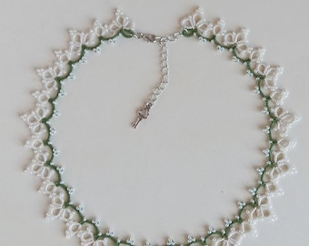 Beautiful Tatting Lace Necklace