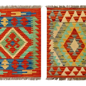 Kilim Rug 60 x 50 cm (approx.) - 2 Units