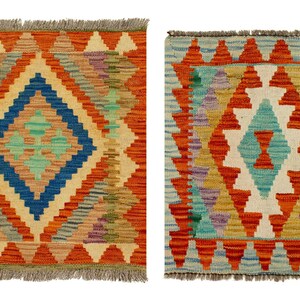 Kilim Rug 60 x 50 cm (approx.) - 2 Units