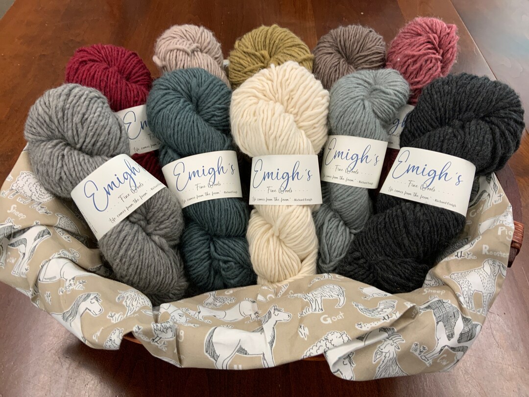 Mamie - Soft Spun Single Bulky 100% Emigh Wool - Etsy
