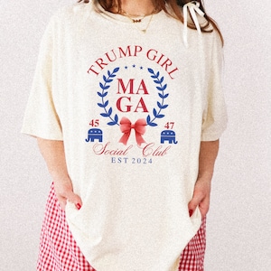 MAGA Women's Tee Shirt - Trump Tee Shirt - Trump Cute Shirt - Republican Shirt - Funny Trump Gift - Trump 24 Shirt - Trendy Trump Shirt
