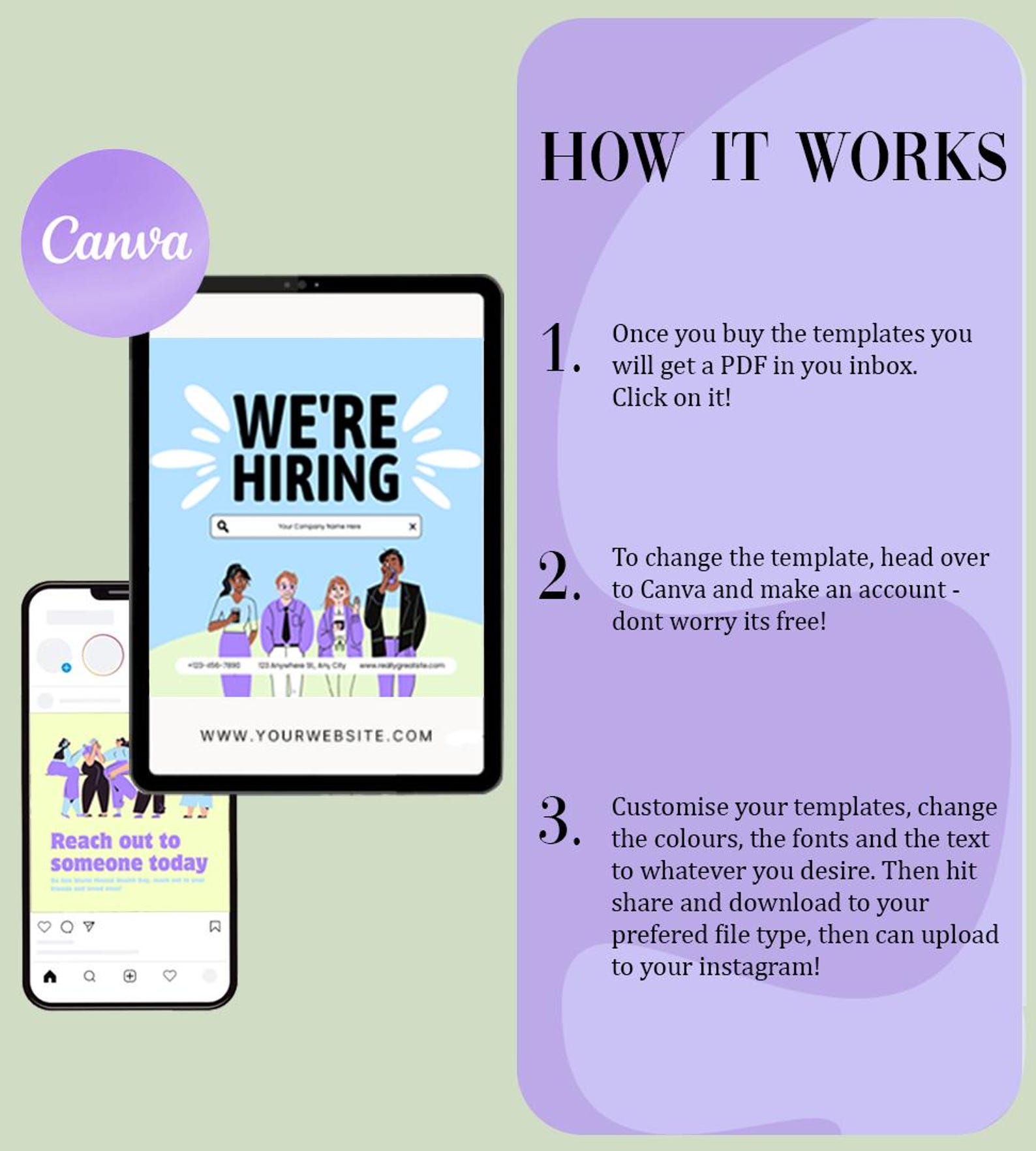 30 Editable Social Media Templates for Small Business | Instagram Posts ...