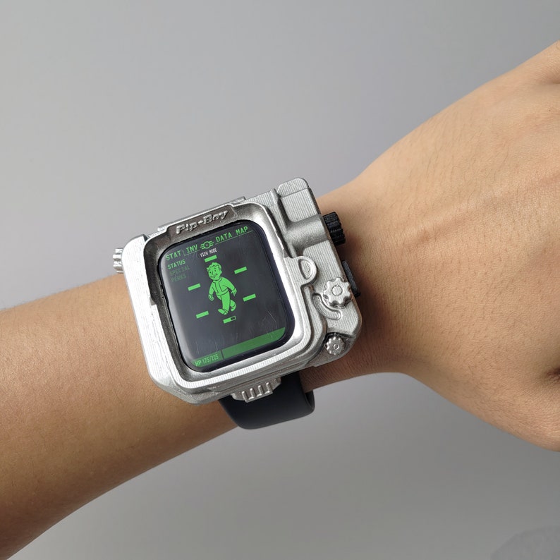 Pip Boy Apple Watch Faceplate Fallout TV Inspired, Full Button