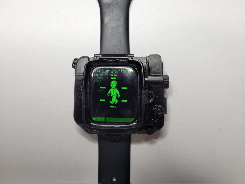 Pip Boy Apple Watch Faceplate Fallout TV Inspired, Full Button Functionality Series 79, 41mm