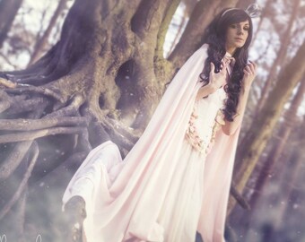 Fairytale Wedding Cape: Long Hooded Cloak, Cinderella Costume