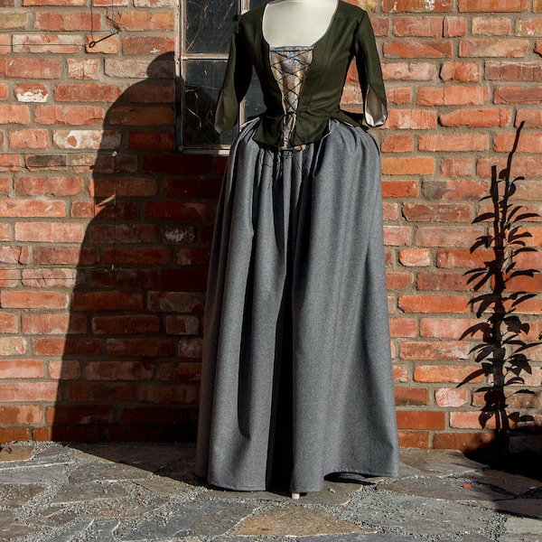 Claire Fraser skirt cosplay dress, movie cosplay, claire cosplay dress, 18th century clothing, claire costume, cosplay costume, georgian