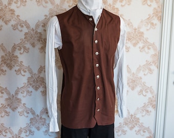 18th century waistcoat, jamie fraser cosplay costume, Jacobean clothing, habit for men, clothing for reenactment, outlander vest