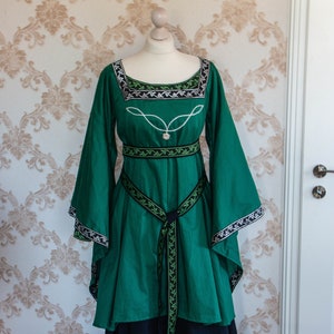 medieval costume dress for women, witch clothing, historical gown,
