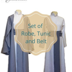 Elven Costume Celeborn set, male elven costume, male elven gown, elf prince costume, druid costume, druid robe, medieval robe complete set